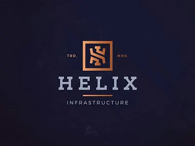 helix infastructure logo design