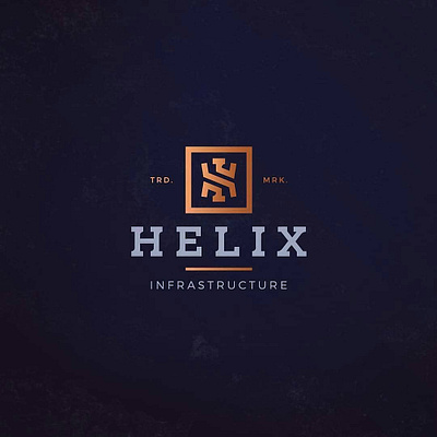 helix infastructure logo design