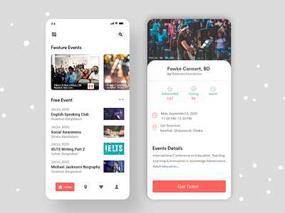 Event app app app design app ui kit clean event event app event application event finder app ios app design minimal planing ui ui design ux