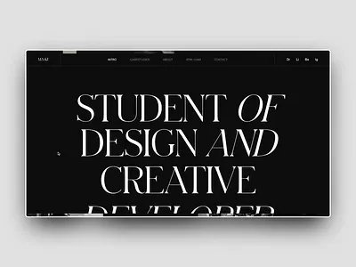 The fifth portfolio code daily dark developer javascript layout portfolio portrait type typography ui uidesign ux