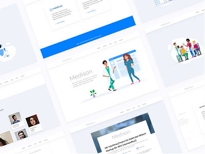 A new Landing Page for Medison GmbH design desktop flat illustration ui