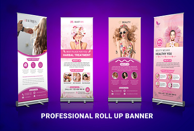 Spa Roll Up Banner Design 2020 With Free Mockup adobe illustrator banner ads banner advertising banner design beauty beauty banner beauty packaging beauty salon billboard instagram banner pop up banner pull up banner retractable banner roll up banner salon banner salons saloon social media design