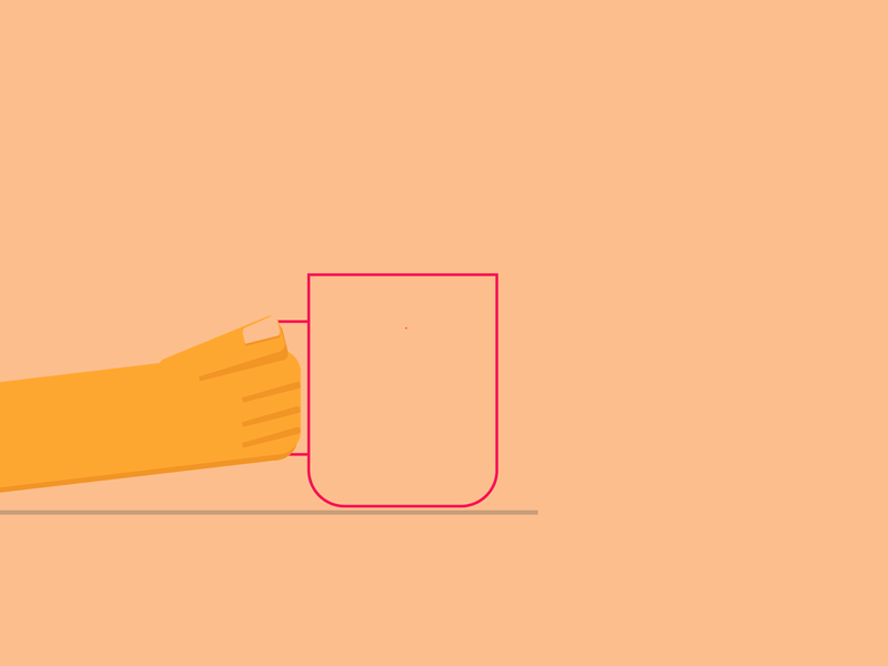 Coffee Love adobe adobe aftereffects animated gif animation art coffee coffee lover design flat illustration love minimal vector