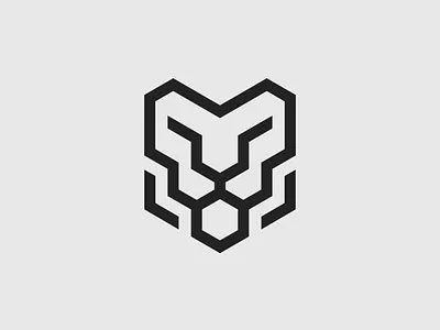 The Lion - Geometric Logo Design concept concept art design icon illustration logo logo design logo mark logodesign logos mark practice vector