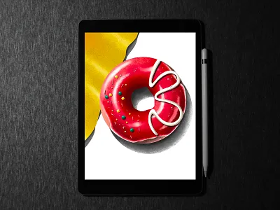 DONUT 🍩 illustration in ipad pro | procreate doughnut doughnuts illustration ipadpro ipadproart procreate