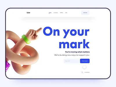 Uber Concept animation app delivery design gif minimal service text transition uber ui uidesign uxdesign webdesign website website design