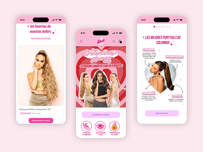 My Doll Hair - Landing Redesign brandexperience ui ux webdesign webmobile