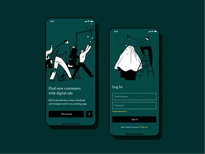 Alien app design figma illustration typography ui ux vector