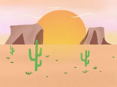 feel the heat art dessert digital art digital drawing digital illustration drawing hot illustration illustration artist landscape landscape design landscape illustration nature nature design summer sun
