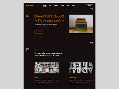 Landing page for web app app branding constructor design landing page typography ui uidesign uxdesign web