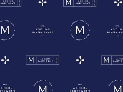 Messina Bakery & Cafe Submarks bakery brand branding branding design cafe clean design identity logo minimal secondary sub mark submark submarks