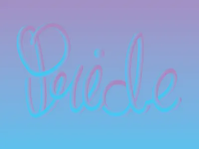 Pride Month adobe illustrator bisexual blend calligraphy design gradient graphic design handwritten lgbtq logo minimal pride pride flag pridemonth typography vector
