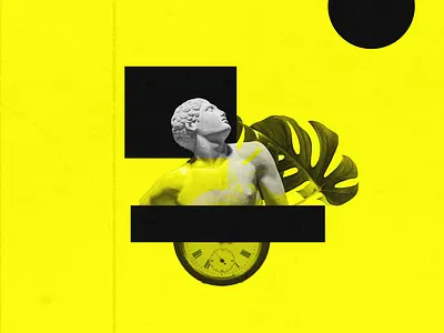 Think collage digital collage illustration poster art