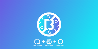 BotWorld Branding blue branding design flat geometric icon lettering minimal modern vector vibrant visual identity