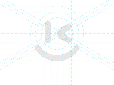 k + ;) branding design geometic gridding identity logo logotype mark symbol vector