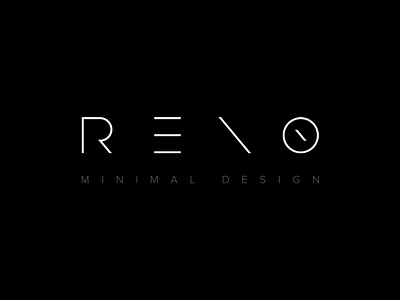 Reno Minimal Logo Design logo logodesign logotype minimal design minimal logo minimal logo design monochrome reno reno logo reno minimal logo