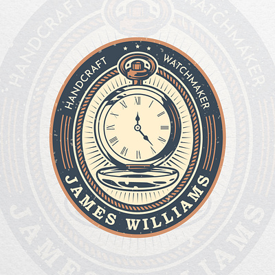 Vintage and retro logo design for handcraft watchmaker. brand identity branding clocks design logo logodesigner logodesignersclub logodesigns logotype watches watchmaker