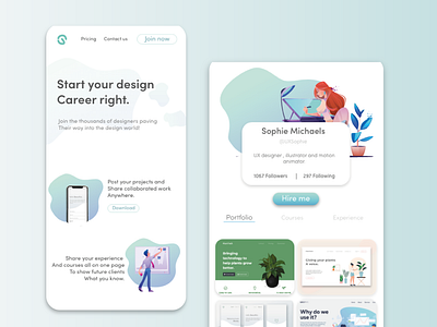 Daily UI Challenge Day 6: Profile 006 app daily 100 challenge dailyui design illustration profile profile page ui ui design ux