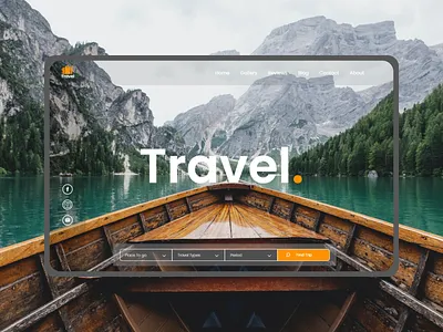 Travel - Travel Agency Landing Page clean clean ui creative landing landing page travel travel agency traveling typography ui design ux vacation web design webdesign website website design