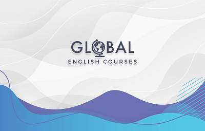 GLOBAL ENGLISH COURSES - Logo Design brand identity branding design icon illustration logo logo concept logo design logo idea 2020 modern logo publicity design