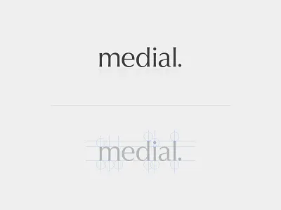 Medial Logo Design branding design illustrator logo type typography wordmark