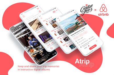 Airbnb Trip App Design (Adobe Creative Jam) adobe adobe xd airbnb design ui ux