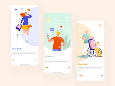 Civitas App Guide Page app illustration ui