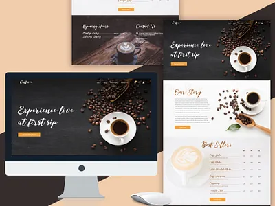 coffeeshop web design web design mockup web mockup website website design website design exploration website mockup