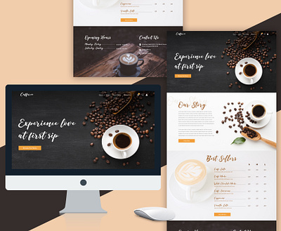 coffeeshop web design web design mockup web mockup website website design website design exploration website mockup