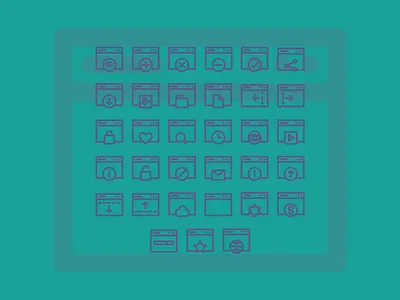 website icons Set ai icon icon set icons internet ui website