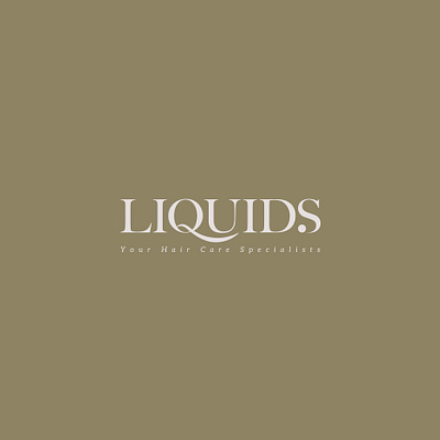 Liquids art direction brand brand design brand identity branding design graphic design hair care identity design logo logo design logodesign visual identity wordmark logo wordmarks
