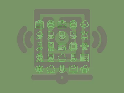 sharing and networking icons set database icon icon set icons iconset network networking sharing ui ux