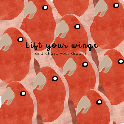 Lift your wings brush pen design illustration photoshop