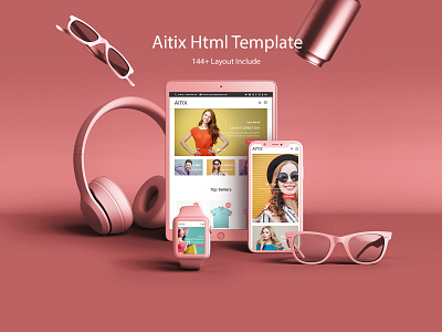 Web Showcase Aitix Html responsive typedaily typeinspire typographer uitrends userinterfacedesign webpage websitedesigner