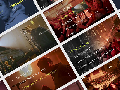 Liam Gallagher - MTV UNPLUGGED animation design interaction interface layout liamgallagher music slider uiux video webdesign