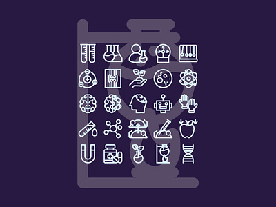 science icons set icon icon set icons iconset science ui ux