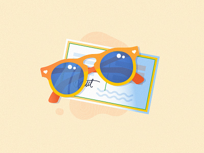 Travel Illustrations camera compass cute illustration luggage map postcard suitcase sunglasses travel trip