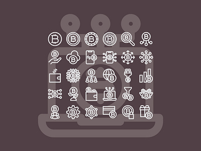 Cryptocurrency Icons Set crypto crypto currency crypto exchange crypto wallet cryptocurrency icon icon set icons iconset ui ux