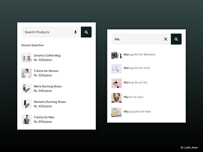 Search daily ui design challenge daily ui019 ecommerce mobile app recent search search bar search ecommerce search results searching