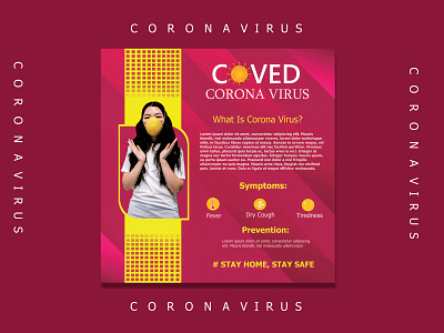 Covid-19 2019 2020 character colorful colors concept coronavirus covid 19 covied 19 templeat creative flyer template