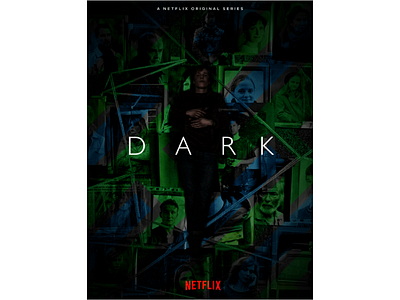 Dark series Poster Design color comic design edit fantasy flat green illustration neon poster poster design ps5 typo typography white