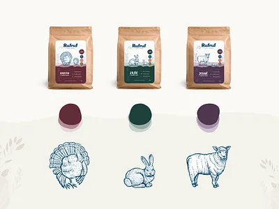 Rufruf - Natural Packaging Design animal branding design domain search illustration logo modern packaging packaging design vector