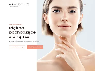 Croma - landing page top animation animation beauty buttons face homepage landing page microinteraction minimalist principle ui ux