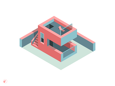 House isometric №1 design digital art house illustration isometric design isometric illustration