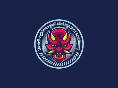 Oni mask demon mascot horned mask japanese culture japanese demon japanese design oni mascot oni mask red oni mask samurai samurai mask