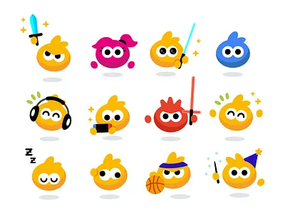 Mipmapp Characters basketball cartoon character creative cute design emoji emoticon flat funny geek graphic happy illustration mascot minimal music star wars vector videogame
