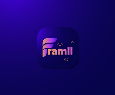 icon Design for a framii app app icon app icon design branding logo design new