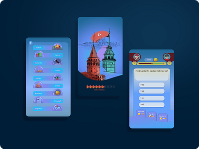 hepkazan game app mockup adobe illustrator adobe photoshop adobe xd app design game graphic illustration mobile mockup design quiz app ui ux