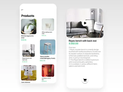 Furniture app ui concept app design furniture app icon illustration logo minimal typography ui ux