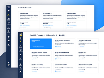 Downloads | my.1Ci.com 1ci b2b design system interface product design ui uidesign user experience ux uxdesign